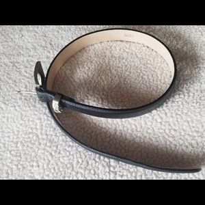 Ladies Black Rhinestone Leather Belt